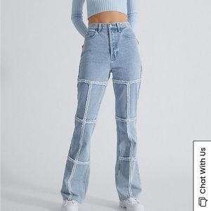 PacSun Eco Frayed High Waisted Bootcut Jeans